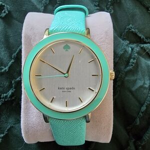 Kate Spade Aqua and Gold Watch